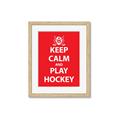 Picture of Keep Calm Play Hockey Red _GroupedProduct_Rectangle_Portrait_Mini_ _GroupedProduct_Rectangle_Portrait_Framed_Matted_