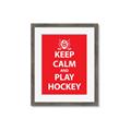 Picture of Keep Calm Play Hockey Red _GroupedProduct_Rectangle_Portrait_Mini_ _GroupedProduct_Rectangle_Portrait_Framed_Matted_