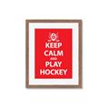 Picture of Keep Calm Play Hockey Red _GroupedProduct_Rectangle_Portrait_Mini_ _GroupedProduct_Rectangle_Portrait_Framed_Matted_