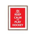Picture of Keep Calm Play Hockey Red _GroupedProduct_Rectangle_Portrait_Mini_ _GroupedProduct_Rectangle_Portrait_Framed_Matted_