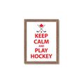 Picture of Keep Calm Play Hockey White  _GroupedProduct_Rectangle_Portrait_Mini_ _GroupedProduct_Rectangle_Portrait_Framed_Matted_