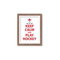 Picture of Keep Calm Play Hockey White  _GroupedProduct_Rectangle_Portrait_Mini_ _GroupedProduct_Rectangle_Portrait_Framed_Matted_