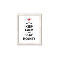 Picture of Keep Calm Play Hockey Black  _GroupedProduct_Rectangle_Portrait_Mini_ _GroupedProduct_Rectangle_Portrait_Framed_Matted_