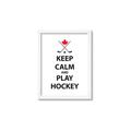 Picture of Keep Calm Play Hockey Black  _GroupedProduct_Rectangle_Portrait_Mini_ _GroupedProduct_Rectangle_Portrait_Framed_Matted_