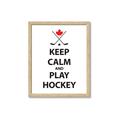 Picture of Keep Calm Play Hockey Black  _GroupedProduct_Rectangle_Portrait_Mini_ _GroupedProduct_Rectangle_Portrait_Framed_Matted_