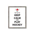Picture of Keep Calm Play Hockey Black  _GroupedProduct_Rectangle_Portrait_Mini_ _GroupedProduct_Rectangle_Portrait_Framed_Matted_