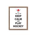 Picture of Keep Calm Play Hockey Black  _GroupedProduct_Rectangle_Portrait_Mini_ _GroupedProduct_Rectangle_Portrait_Framed_Matted_