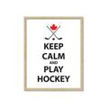 Picture of Keep Calm Play Hockey Black  _GroupedProduct_Rectangle_Portrait_Mini_ _GroupedProduct_Rectangle_Portrait_Framed_Matted_