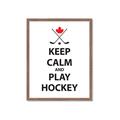 Picture of Keep Calm Play Hockey Black  _GroupedProduct_Rectangle_Portrait_Mini_ _GroupedProduct_Rectangle_Portrait_Framed_Matted_