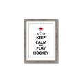 Picture of Keep Calm Play Hockey Black  _GroupedProduct_Rectangle_Portrait_Mini_ _GroupedProduct_Rectangle_Portrait_Framed_Matted_