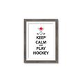 Picture of Keep Calm Play Hockey Black  _GroupedProduct_Rectangle_Portrait_Mini_ _GroupedProduct_Rectangle_Portrait_Framed_Matted_