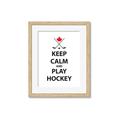 Picture of Keep Calm Play Hockey Black  _GroupedProduct_Rectangle_Portrait_Mini_ _GroupedProduct_Rectangle_Portrait_Framed_Matted_