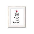 Picture of Keep Calm Play Hockey Black  _GroupedProduct_Rectangle_Portrait_Mini_ _GroupedProduct_Rectangle_Portrait_Framed_Matted_