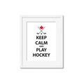 Picture of Keep Calm Play Hockey Black  _GroupedProduct_Rectangle_Portrait_Mini_ _GroupedProduct_Rectangle_Portrait_Framed_Matted_