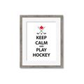 Picture of Keep Calm Play Hockey Black  _GroupedProduct_Rectangle_Portrait_Mini_ _GroupedProduct_Rectangle_Portrait_Framed_Matted_