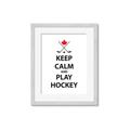 Picture of Keep Calm Play Hockey Black  _GroupedProduct_Rectangle_Portrait_Mini_ _GroupedProduct_Rectangle_Portrait_Framed_Matted_