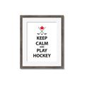 Picture of Keep Calm Play Hockey Black  _GroupedProduct_Rectangle_Portrait_Mini_ _GroupedProduct_Rectangle_Portrait_Framed_Matted_