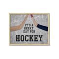 Picture of Great Day for Hockey _GroupedProduct_Rectangle_Landscape_Mini_ _GroupedProduct_Rectangle_Landscape_Framed_Matted_