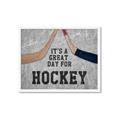 Picture of Great Day for Hockey _GroupedProduct_Rectangle_Landscape_Mini_ _GroupedProduct_Rectangle_Landscape_Framed_Matted_