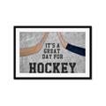 Picture of Great Day for Hockey _GroupedProduct_Rectangle_Landscape_Mini_ _GroupedProduct_Rectangle_Landscape_Framed_Matted_
