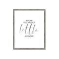 Picture of Before you're not little _GroupedProduct_Rectangle_Portrait_Mini_ _GroupedProduct_Rectangle_Portrait_Framed_Matted_