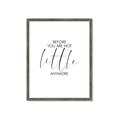 Picture of Before you're not little _GroupedProduct_Rectangle_Portrait_Mini_ _GroupedProduct_Rectangle_Portrait_Framed_Matted_