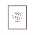 Picture of Before you're not little _GroupedProduct_Rectangle_Portrait_Mini_ _GroupedProduct_Rectangle_Portrait_Framed_Matted_