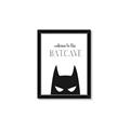 Picture of Welcome to the Batcave White _GroupedProduct_Rectangle_Portrait_Mini_ _GroupedProduct_Rectangle_Portrait_Framed_Matted_