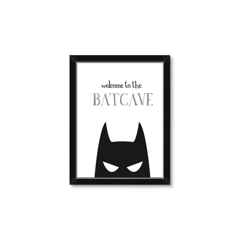Picture of Welcome to the Batcave White _GroupedProduct_Rectangle_Portrait_Mini_ _GroupedProduct_Rectangle_Portrait_Framed_Matted_