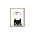 Picture of Welcome to the Batcave White _GroupedProduct_Rectangle_Portrait_Mini_ _GroupedProduct_Rectangle_Portrait_Framed_Matted_
