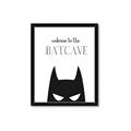 Picture of Welcome to the Batcave White _GroupedProduct_Rectangle_Portrait_Mini_ _GroupedProduct_Rectangle_Portrait_Framed_Matted_