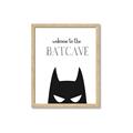 Picture of Welcome to the Batcave White _GroupedProduct_Rectangle_Portrait_Mini_ _GroupedProduct_Rectangle_Portrait_Framed_Matted_
