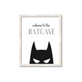 Picture of Welcome to the Batcave White _GroupedProduct_Rectangle_Portrait_Mini_ _GroupedProduct_Rectangle_Portrait_Framed_Matted_