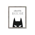 Picture of Welcome to the Batcave White _GroupedProduct_Rectangle_Portrait_Mini_ _GroupedProduct_Rectangle_Portrait_Framed_Matted_