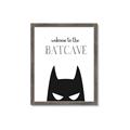 Picture of Welcome to the Batcave White _GroupedProduct_Rectangle_Portrait_Mini_ _GroupedProduct_Rectangle_Portrait_Framed_Matted_