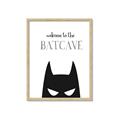 Picture of Welcome to the Batcave White _GroupedProduct_Rectangle_Portrait_Mini_ _GroupedProduct_Rectangle_Portrait_Framed_Matted_