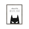 Picture of Welcome to the Batcave White _GroupedProduct_Rectangle_Portrait_Mini_ _GroupedProduct_Rectangle_Portrait_Framed_Matted_