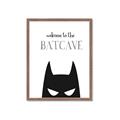 Picture of Welcome to the Batcave White _GroupedProduct_Rectangle_Portrait_Mini_ _GroupedProduct_Rectangle_Portrait_Framed_Matted_