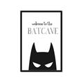 Picture of Welcome to the Batcave White _GroupedProduct_Rectangle_Portrait_Mini_ _GroupedProduct_Rectangle_Portrait_Framed_Matted_