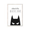 Picture of Welcome to the Batcave White _GroupedProduct_Rectangle_Portrait_Mini_ _GroupedProduct_Rectangle_Portrait_Framed_Matted_