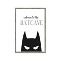 Picture of Welcome to the Batcave White _GroupedProduct_Rectangle_Portrait_Mini_ _GroupedProduct_Rectangle_Portrait_Framed_Matted_