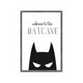 Picture of Welcome to the Batcave White _GroupedProduct_Rectangle_Portrait_Mini_ _GroupedProduct_Rectangle_Portrait_Framed_Matted_
