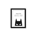 Picture of Welcome to the Batcave White _GroupedProduct_Rectangle_Portrait_Mini_ _GroupedProduct_Rectangle_Portrait_Framed_Matted_