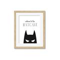 Picture of Welcome to the Batcave White _GroupedProduct_Rectangle_Portrait_Mini_ _GroupedProduct_Rectangle_Portrait_Framed_Matted_