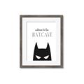 Picture of Welcome to the Batcave White _GroupedProduct_Rectangle_Portrait_Mini_ _GroupedProduct_Rectangle_Portrait_Framed_Matted_