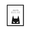 Picture of Welcome to the Batcave White _GroupedProduct_Rectangle_Portrait_Mini_ _GroupedProduct_Rectangle_Portrait_Framed_Matted_