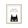 Picture of Welcome to the Batcave White _GroupedProduct_Rectangle_Portrait_Mini_ _GroupedProduct_Rectangle_Portrait_Framed_Matted_