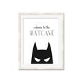 Picture of Welcome to the Batcave White _GroupedProduct_Rectangle_Portrait_Mini_ _GroupedProduct_Rectangle_Portrait_Framed_Matted_