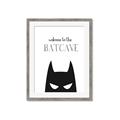 Picture of Welcome to the Batcave White _GroupedProduct_Rectangle_Portrait_Mini_ _GroupedProduct_Rectangle_Portrait_Framed_Matted_