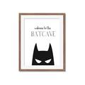 Picture of Welcome to the Batcave White _GroupedProduct_Rectangle_Portrait_Mini_ _GroupedProduct_Rectangle_Portrait_Framed_Matted_